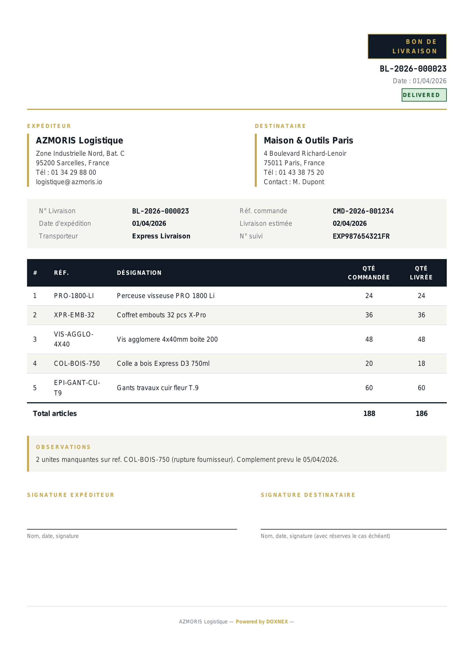 Delivery premium template