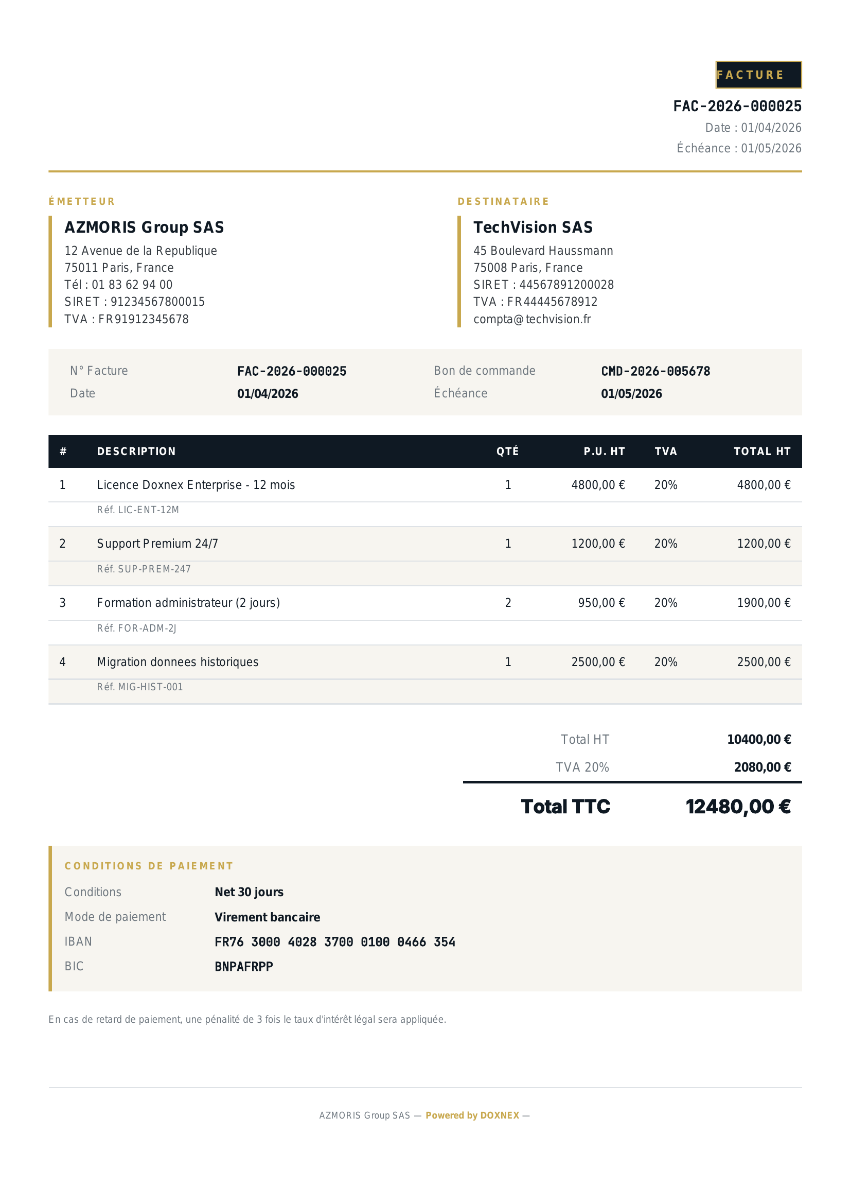 Invoice premium template